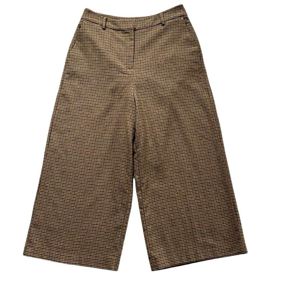 Boden Plaid Cropped Pants